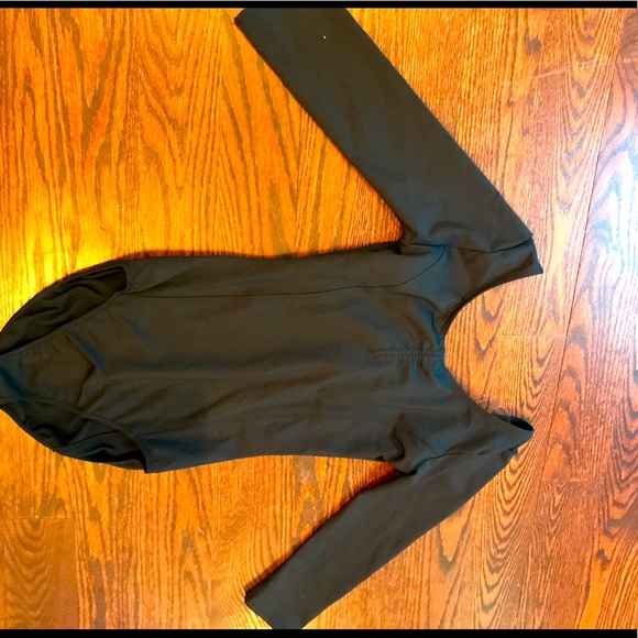 PINK TARTAN Quarter sleeve black body suit - Picture 7 of 10